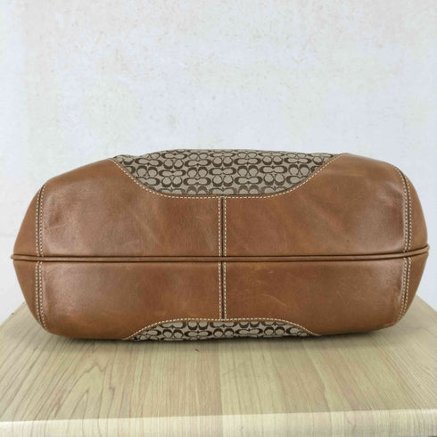 コーチ COACH シグネチャー レザー切替ショルダーバッグ レディース